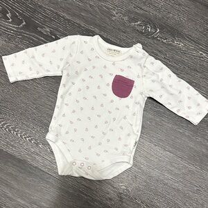 White and Purple Kids Bodysuit
